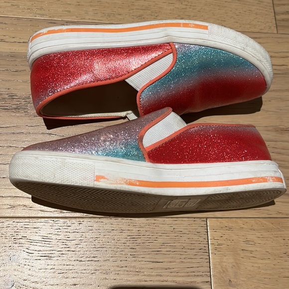 Crewcuts Little Girls’ Pink Glitter Slip On Sneakers (Size: 30 EU / 12.5 US) - Picture 10 of 11
